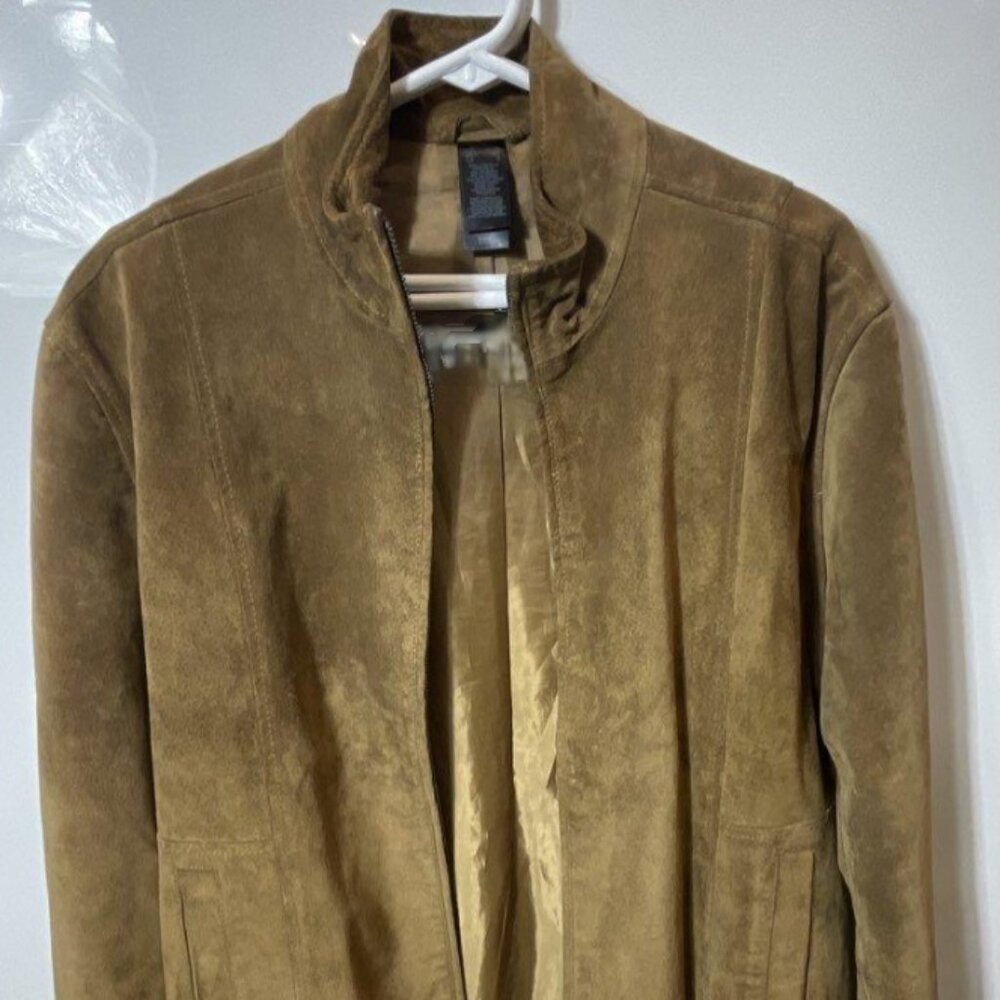 Clairborne's Tan Pig Suede Coat, men's small